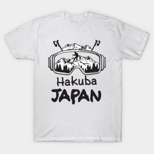 Skiing In Hakuba Japan T-Shirt